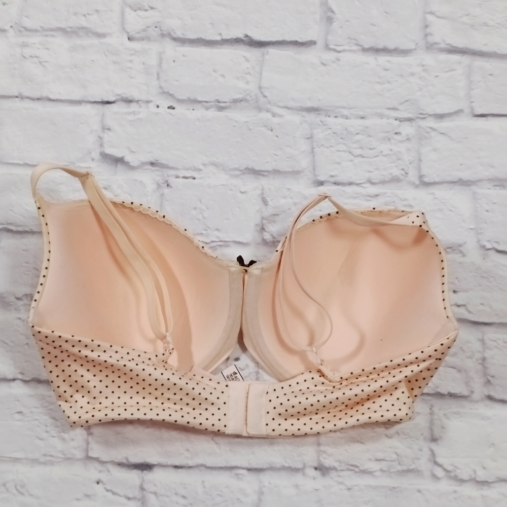 Victoria's Secret Pink and Black Polka Dot Bra Purest Pink - Picture 5 of 10